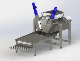 Küçükbaş baş aktarma konveyörü ve masası (Küçükbaş baş sabitleme konveyörü)